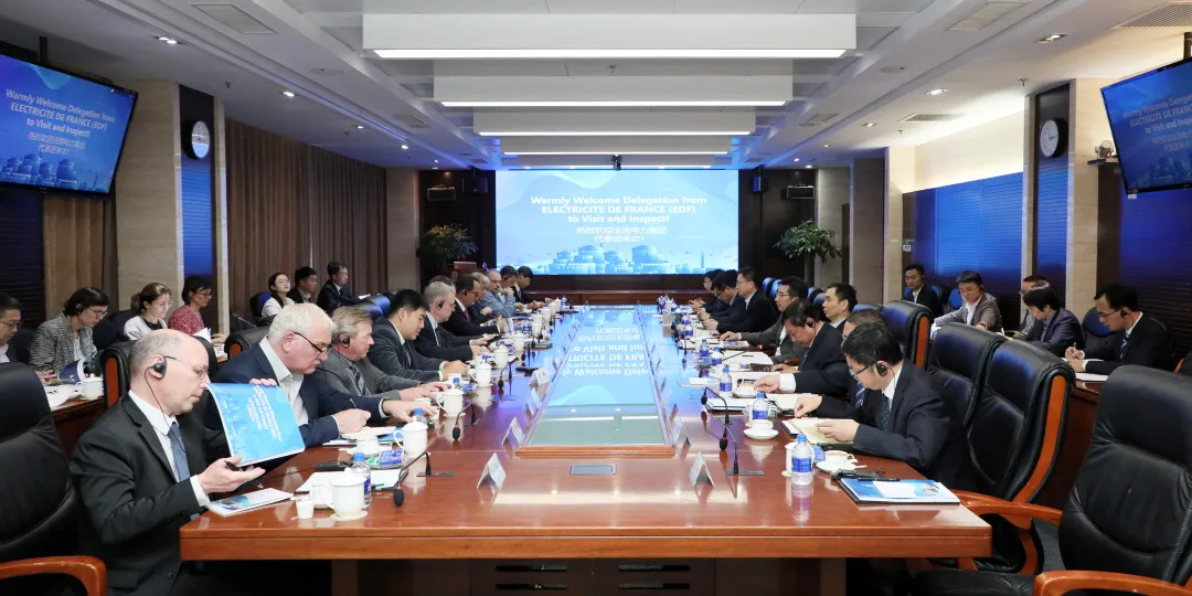 法国电力代表团与中国核建进行工作交流