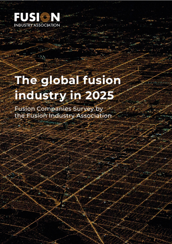 美聚变产业协会发布《2025年全球聚变产业报告》