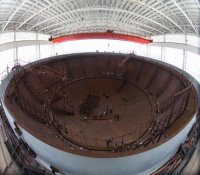 国家能源局领导希望中核五公司进一步做好世界首堆AP1000核电钢制安全壳（CV）的焊接工作