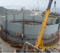 AP1000首堆1号机组CV4环拼装完成