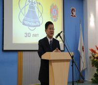 崔启明大使出席切尔诺贝利核事故30周年纪念活动